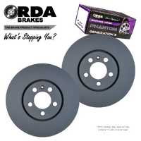 FRONT BRAKE ROTORS + PADS for VOLKSWAGEN POLO 6C 1.2L Turbo 288mm PR1ZC 2014-2017 RDA7198