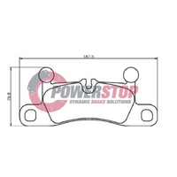 POWERSTOP REAR BRAKE PADS for VOLKSWAGEN TOUAREG 7P Turbo Diesel V8 2010-2018 PS2229-KC