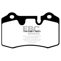 EBC YELLOWSTUFF REAR BRAKE PADS for MASERATI GRAN TURISMO 4.2L V8 298kW 09/2007-10/2014 DP41909R