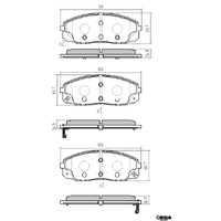 RDA GP MAX FRONT DISC BRAKE PADS for KIA CARNIVAL YP 2.2L Turbo Diesel 2015-2020