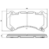 RDX2398 RDA EXTREME FRONT BRAKE PADS for JEEP GRAND CHEROKEE WK2 SRT8 2012-2021