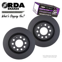 RDA7494 RDA REAR BRAKE ROTORS + PADS for AUDI A6 C6 3.0L TD V6 AWD 2006-2008