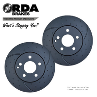 RDA8047D DIMPLED SLOTTED FRONT BRAKE ROTORS for MERCEDES-BENZ C200 W204 1.8T