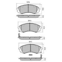 RDC2024 RDA PHANTOM CERAMIC FRONT BRAKE PADS for Hyundai iLoad/iMax 2008-2021