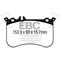 DP42311 EBC YELLOWSTUFF FRONT BRAKE PADS for MERCEDES-BENZ AMG A45 2013-2018