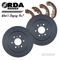 REAR BRAKE DRUMS + SHOES for Nissan Navara D40 2005-2015 *295mm RDA6800