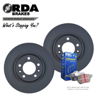 RDA7973 RDA REAR BRAKE ROTORS + EBC PADS for PEUGEOT 407 2.0L TD 2004-2011