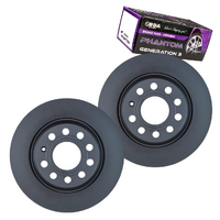 RDA8222 RDA REAR BRAKE ROTORS + PADS for VOLKSWAGEN PASSAT 2.0TD 2009-2013